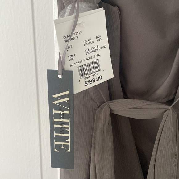 White by Vera Wang Gray dress size 4 - Picture 2 of 3